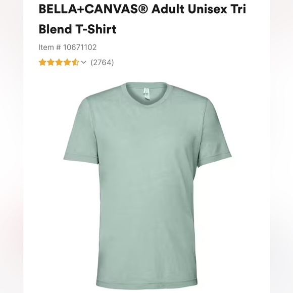 Outsider Tee - Unisex Bella Canvas - Heather Dusty Blue - Picture 3 of 3